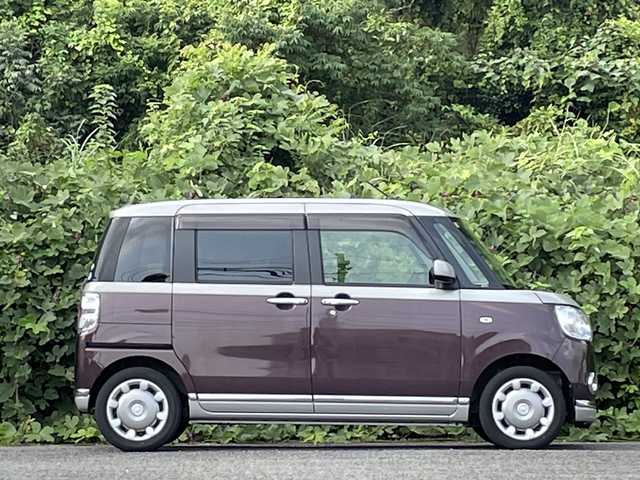 ダイハツ ムーヴ キャンバス G メイクアップ SA Ⅲ 大分県 2018(平30)年 9.9万km スムースグレーマイカメタリック/プラムブラウンクリスタルマイカ 2トーン 両側パワースライドドア/社外メモリーナビ/フルセグ/DVD/Bluetooth/バックカメラ/純正LEDヘッドライト/オートライトコントロール/ETC/スマートキー/エンジンプッシュスタート/オートハイビームアシスト/アイドリングストップ/リアソナー