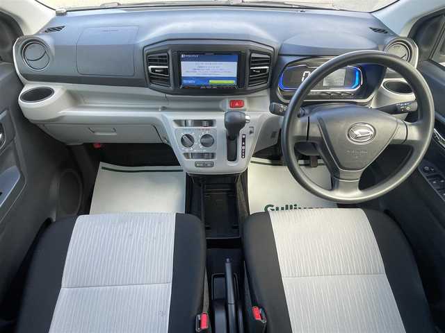 ダイハツ ミラ イース X リミテッド SAⅢ 新潟県 2022(令4)年 2.2万km スカイブルーメタリック 4WD/衝突被害軽減システム/HDDナビ/　　【CD　DVD　BT　MSV　USB】/バックカメラ/LEDオートライト/14インチアルミホイール/寒冷地仕様/アイドリングストップ/コーナーセンサー/電動格納ミラー/純正フロアマット/リモコンキー/スペアキー