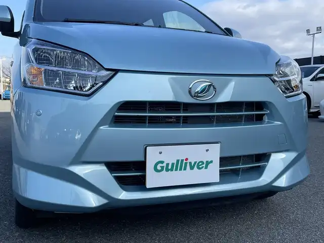 ダイハツ ミラ イース X リミテッド SAⅢ 新潟県 2022(令4)年 2.2万km スカイブルーメタリック 4WD/衝突被害軽減システム/HDDナビ/　　【CD　DVD　BT　MSV　USB】/バックカメラ/LEDオートライト/14インチアルミホイール/寒冷地仕様/アイドリングストップ/コーナーセンサー/電動格納ミラー/純正フロアマット/リモコンキー/スペアキー