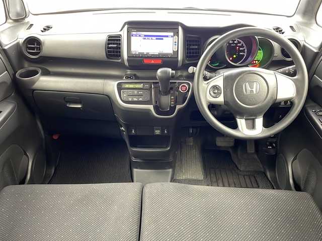 ホンダ Ｎ ＢＯＸ SSパッケージ 大阪府 2014(平26)年 5.4万km ヒダマリアイボリーパール 純正インターナビ(Gathers/VXM-145FSi)/【ワンセグTV/Bluetooth/CD/DVD/FM/AM】/両側パワースライドドア/バックカメラ/シティブレーキアクティブシステム/・低速域衝突軽減ブレーキ/・誤発進抑制機能/D/N席シートヒーター/純正14インチアルミホイール/HIDヘッドライト/オートライト/電動格納ミラー/シガーソケット/後席チップアップシート/ドアバイザー/W＋サイドエアバック/カーテンエアバック/ウィンカーミラー/スマートキー/スペアキー/プッシュスタート