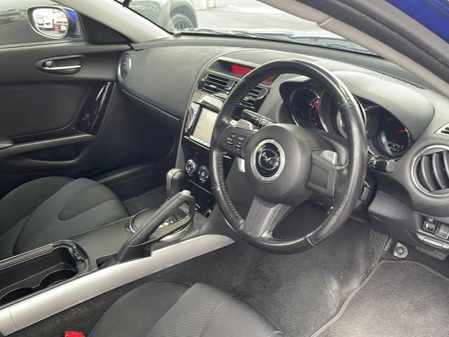 マツダ ＲＸ－８ タイプ G 東京都 2009(平21)年 8.5万km ストーミーブルーマイカ フルセグテレビ/ETC/前後ドラレコ/パドルシフト/リアスポイラー/純SDナビ/BT/SD/CD/DVD/USB/リアスポイラー/純アルミホイール/取扱説明書/保証書