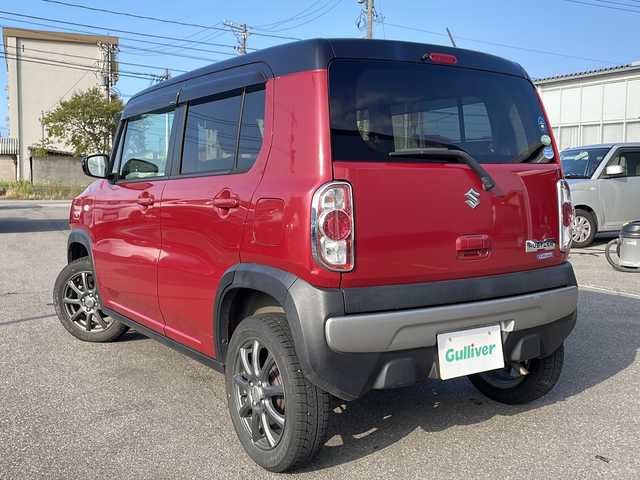 スズキ ハスラー G 石川県 2016(平28)年 6万km フェニックスレッドパール/ブルーイッシュブラックパール 4WD/ワンオーナー/レーダーブレーキサポート/・誤発信抑制機能/スマートキー/・プッシュスタート/・スペアキー/社外オーディオ/ヘッドライトレベライザー/電動格納ミラー/アイドリングストップ/横滑り防止装置/純正スチールホイール装着夏タイヤ車載/純正ドアバイザー/純正フロアマット/取扱説明書/新車時保証書
