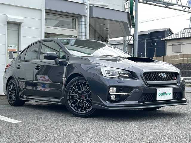 スバル ＷＲＸ ＳＴＩ STI 愛知県 2017(平29)年 7万km ダークグレーメタリック /禁煙車/ワンオーナー/6速MT//STiフロントリップスポイラー//STiリアアンダースポイラー//大型リアウィング/4本出しマフラー//ダイアトーンナビ・フルセグTV//Bluetooth/CD・DVD//バックカメラ/ETC//前方純正ドライブレコーダー//ドライバーズコントロールセンターデフ//LEDオートライト/フォグランプ//プッシュスタート/横滑り防止装置//アルミペダル/電動格納ミラーウインカー//ヘッドライトレベライザー//純正１８インチアルミ//純正フロアマット//ハーフレザーシート//ステアリングスイッチ//新車保証書/取扱説明書//スペアキー