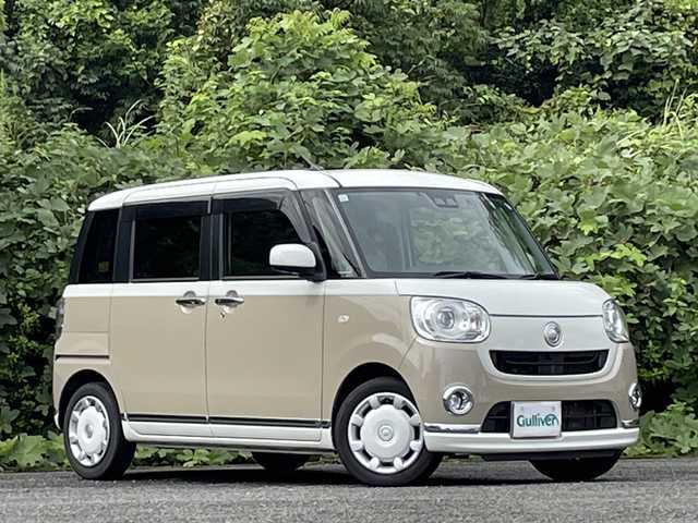 ダイハツ ムーヴ キャンバス G メイクアップ SA Ⅲ 大分県 2017(平29)年 11.4万km パールホワイトⅢ/ナチュラルベージュマイカメタリック 2トーン 両側パワースライドドア/純正メモリーナビ/アラウンドビューモニター/フルセグ/DVD/Bluetooth/純正ドライブレコーダー/純正LEDヘッドライト/オートライト/オートハイビーム/スマートキー/エンジンプッシュスタート/ETC