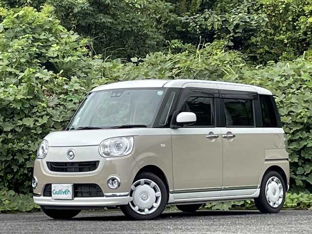 ダイハツ ムーヴ キャンバス G メイクアップ SA Ⅲ 大分県 2017(平29)年 11.4万km パールホワイトⅢ/ナチュラルベージュマイカメタリック 2トーン 両側パワースライドドア/純正メモリーナビ/アラウンドビューモニター/フルセグ/DVD/Bluetooth/純正ドライブレコーダー/純正LEDヘッドライト/オートライト/オートハイビーム/スマートキー/エンジンプッシュスタート/ETC