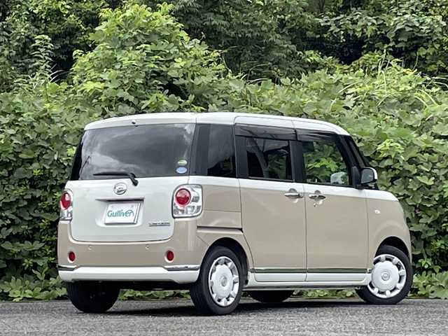 ダイハツ ムーヴ キャンバス G メイクアップ SA Ⅲ 大分県 2017(平29)年 11.4万km パールホワイトⅢ/ナチュラルベージュマイカメタリック 2トーン 両側パワースライドドア/純正メモリーナビ/アラウンドビューモニター/フルセグ/DVD/Bluetooth/純正ドライブレコーダー/純正LEDヘッドライト/オートライト/オートハイビーム/スマートキー/エンジンプッシュスタート/ETC