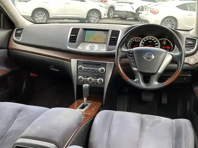 日産 ティアナ 250XL 三重県 2008(平20)年 6.4万km サファイアブラック ♪メーカーナビ/　・CD録音・Bluetooth・ラジオ/♪バックガイドカメラ/♪スマートキーx２/♪プッシュスタート/♪D/N席パワーシート/♪N席オットマン/♪革巻きステアリング/♪ステアリングスイッチ/♪ビルトインETC/♪オートライト/♪フォグライト/♪電動格納ミラー/♪ウィンカーミラー/♪フロアマット/♪ライトレベリング/♪ドアバイザー/♪プライバシーガラス/♪サイドエアバック
