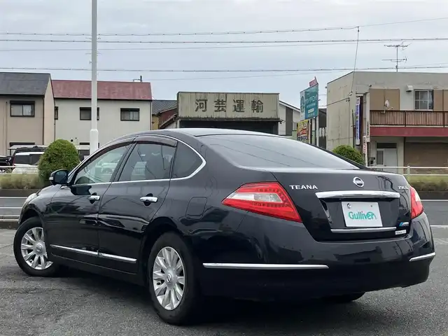 日産 ティアナ 250XL 三重県 2008(平20)年 6.4万km サファイアブラック ♪メーカーナビ/　・CD録音・Bluetooth・ラジオ/♪バックガイドカメラ/♪スマートキーx２/♪プッシュスタート/♪D/N席パワーシート/♪N席オットマン/♪革巻きステアリング/♪ステアリングスイッチ/♪ビルトインETC/♪オートライト/♪フォグライト/♪電動格納ミラー/♪ウィンカーミラー/♪フロアマット/♪ライトレベリング/♪ドアバイザー/♪プライバシーガラス/♪サイドエアバック