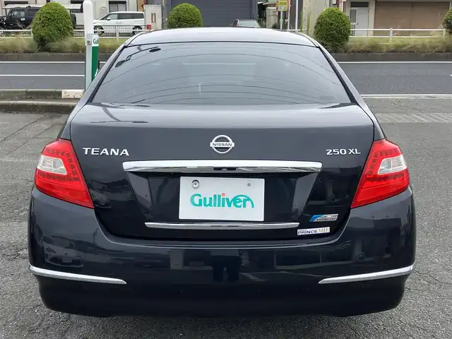 日産 ティアナ 250XL 三重県 2008(平20)年 6.4万km サファイアブラック ♪メーカーナビ/　・CD録音・Bluetooth・ラジオ/♪バックガイドカメラ/♪スマートキーx２/♪プッシュスタート/♪D/N席パワーシート/♪N席オットマン/♪革巻きステアリング/♪ステアリングスイッチ/♪ビルトインETC/♪オートライト/♪フォグライト/♪電動格納ミラー/♪ウィンカーミラー/♪フロアマット/♪ライトレベリング/♪ドアバイザー/♪プライバシーガラス/♪サイドエアバック