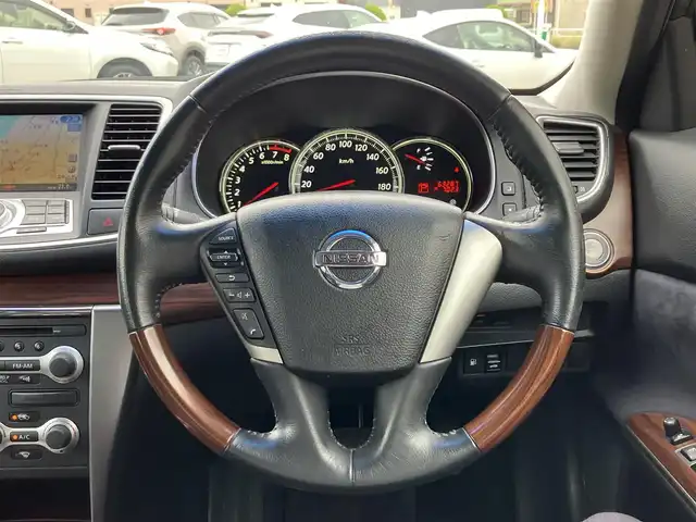 日産 ティアナ 250XL 三重県 2008(平20)年 6.4万km サファイアブラック ♪メーカーナビ/　・CD録音・Bluetooth・ラジオ/♪バックガイドカメラ/♪スマートキーx２/♪プッシュスタート/♪D/N席パワーシート/♪N席オットマン/♪革巻きステアリング/♪ステアリングスイッチ/♪ビルトインETC/♪オートライト/♪フォグライト/♪電動格納ミラー/♪ウィンカーミラー/♪フロアマット/♪ライトレベリング/♪ドアバイザー/♪プライバシーガラス/♪サイドエアバック