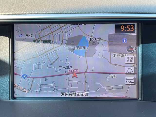 日産 シーマ ハイブリッド VIP G 大阪府 2017(平29)年 8.9万km スーパーブラック エマージェンシーブレーキ　サンルーフ　黒革シート　純正ナビ　CD DVD BT フルセグTV　後席ヘッドレストモニター　ＢＯＳＥサウンド　全席シートヒーター　前席シートクーラー　全席パワーシート　電動リアサンシェード　後席サイドシェード　助手席オットマン　左サイド・バックカメラ　ＥＴＣ　電動コーナーポール　フォグ　レーダークルコン　スマートキー　オートライト