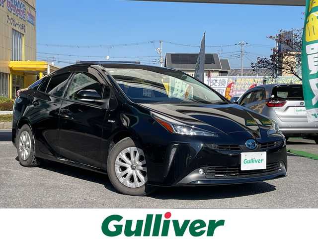 トヨタ プリウス S 茨城県 2019(平31)年 10.5万km アティチュードブラックマイカ 純正ナビ/ドライブレコーダー/ETC/フルセグテレビ/バックカメラ/プッシュスタート/クルーズコントロール/ドアバイザー/ウィンカーミラー/LEDヘッドライト