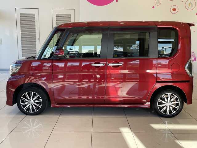 ダイハツ タント カスタム X トップED SA Ⅲ 埼玉県 2018(平30)年 5.9万km ファイアークォーツレッドM スマートアシスト /純正8インチメモリナビ/　　CD/DVD/BT/フルセグ /バックカメラ /片側パワースライドドア  /LEDオートライト /ハーフレザーシート /シートヒーター /純正14インチアルミホイール /ステアリングスイッチ /ETC