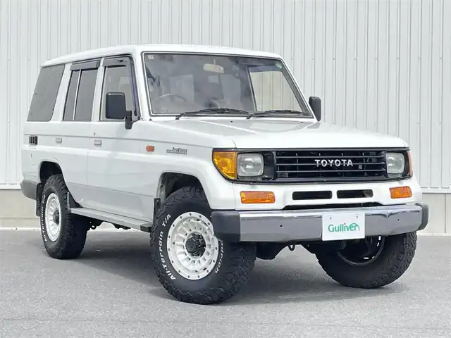 トヨタ ランドクルーザー プラド EX 群馬県 1991(平3)年 19.4万km 白 5MT車/ディーゼル車/ターボ車/サンルーフ/革調シートカバー/ETC/前後方ドライブレコーダー