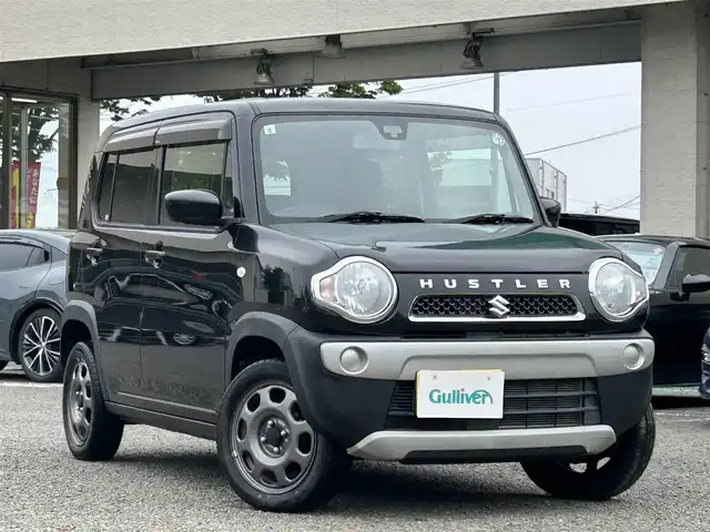 スズキ ハスラー G 宮城県 2017(平29)年 2.8万km ブルーイッシュブラックパール3 社外ディスプレイオーディオ/Radio/Bluetooth/シートヒーターDN席/純正フロアマット/純正アルミホイール15インチ/レーダーブレーキサポート/アイドリングストップ/横滑り防止/スマートキーx2