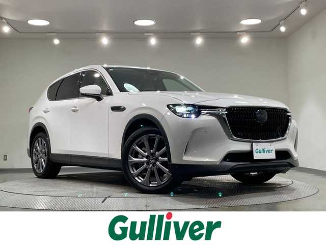 マツダ ＣＸ－６０ 25S Lパッケージ 愛知県 2023(令5)年 2.5万km ロジウムホワイトプレミアムメタリック 純正１２．３インチディスプレイ/サンルーフ/ＢＯＳＥサウンドシステム/３６０°ビューモニター/レーダークルーズコントロール/衝突軽減ブレーキ/車線逸脱警報/ブラインドスポットモニター/クリアランスソナー/ヘッドアップディスプレイ/パワーバックドア/電動パーキングブレーキ/ブレーキホールド/レザーシート/パワーシート【シートメモリー機能付】/ハンドルヒーター/シートヒーター/パドルシフト/前後ドライブレコーダー/ビルトインＥＴＣ/USB＆HDMI入力端子/ＬＥＤヘッドライト/アイドリングストップ/ISOFIX/純正フロアマット/純正20インチアルミホイール