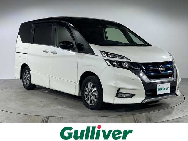 日産 セレナ e－パワー ハイウェイスター V 福岡県 2019(平31)年 5.9万km ブリリアントホワイトパール 2トーン 禁煙車純正10型メモリナビ(フルセグTVDVD/CD/BT)アラウンドビューモニターフリップダウンモニターエマージェンシーブレーキクルコンコーナーセンサー両側パワスラETCドラレコLEDヘッドライトスマートキープッシュスタート