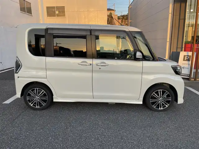 ダイハツ タント カスタム RS トップED SA Ⅲ 千葉県 2017(平29)年 9万km パールホワイトⅢ (株)IDOMが運営する【じしゃロン八千代店】の自社ローン対象車両になります。こちらは現金またはオートローンご利用時の価格です。自社ローンご希望の方は別途その旨お申付け下さい/社外ナビ/ETC/Bluetooth接続/両側パワースライドドア/LEDヘッドライト/スマートアシスト/D席シートヒーター