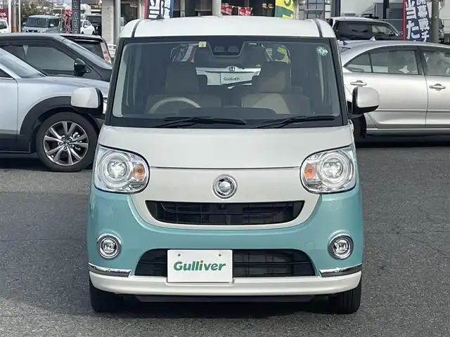 ダイハツ ムーヴ キャンバス G メイクアップ リミテッド　SAⅢ 愛知県 2020(令2)年 1万km パールホワイトⅢ/ファインミントメタリック 2トーン 純正SDナビ/　AM/FM/CD/DVD/Bluetooth/TV/バックカメラ/全周囲カメラ/純正ホイールキャップ/純正ドアバイザー/純正フロアマット/衝突被害軽減システム/LEDヘッドライト/フォグランプ/オートライト/オートマチックハイビーム/前方ドライブレコーダー/スペアキー（1本）/取扱説明書/保証書