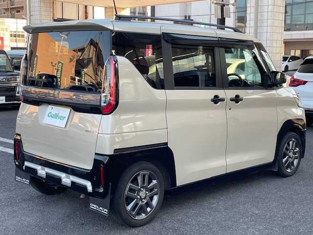 三菱 デリカミニ G プレミアム 大分県 2024(令6)年 2.8万km ベージュⅡ ワンオーナー/純正メモリーナビ/CD/DVD/BT/HDMI/フルセグTV/全方位カメラ/両側パワースライドドア/ハンズフリーオートスライドドア/合皮ハーフレザーシート/前席シートヒーター/ステアリングヒーター/マイパイロット/レーダークルーズコントロール/衝突被害軽減ブレーキシステム［FCM］（歩行者検知付）/踏み間違い衝突防止アシスト［EAPM］/オートマチックハイビーム/標識認識システム［TSR］/先行車発進通知［LCDN］/車線逸脱警報システム［LDW］&車線逸脱防止支援機能［LDP］/ふらつき警報［DAA］/前方衝突予測警報［PFCW］/ナビ連動ドライブレコーダー/LEDヘッドライト/純正15インチAW/ルーフレール/コーナーセンサー/ETC/保証書/取扱説明書/スペアキー