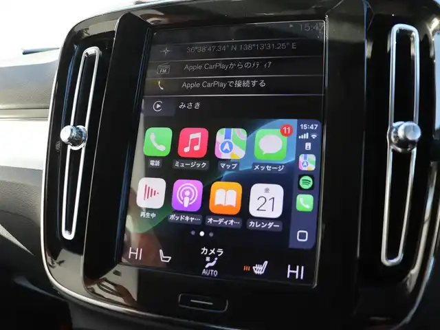 ボルボ ＸＣ４０ 長野県 2020(令2)年 2万km 黒 ハーフレザーシート/純正ナビＴＶ/３６０°カメラ/ＣａｒＰｌａｙ/ＡＣＣ/衝突軽減ブレーキ/ＬＫＡ/ＢＬＩＳ/パワーシート／ヒーター/パワーバックドア/スマートキー/純正１８ＡＷ/ＬＥＤライト