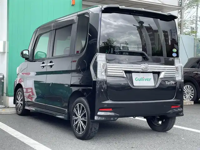 ダイハツ タント カスタムX トップED VS SAⅢ 京都府 2019(平31)年 7.5万km ブラックマイカメタリック 純正8型ナビ/フルセグTV/パワースライドドア(両側)/パノラマモニター/ETC/コーナーセンサー/スマートアシスト3/・衝突回避支援ブレーキ機能/・衝突警報機能/・車線逸脱警報機能/・誤発進抑制制御機能/・先行車発進お知らせ機能/・オートハイビーム/ダークメッキ加飾LEDヘッドランプ/ステアリングスイッチ/ハーフレザーシート/運転席シートヒーター/純正14インチアルミホイール/キーフリーシステム/プッシュボタンスタート/イモビライザー/禁煙車