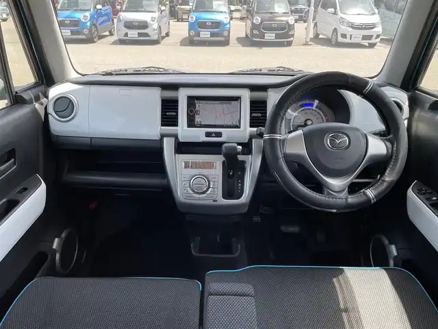 マツダ フレア クロスオーバー XT 石川県 2014(平26)年 3.8万km 青Ⅱ ターボ/純正メモリーナビ/ワンセグTV/LEDヘッドライト/シートヒーター/純正アルミホイール/スマートキー/プッシュスタート/電動ミラー/ホワイトルーフ/レーダーブレーキ
