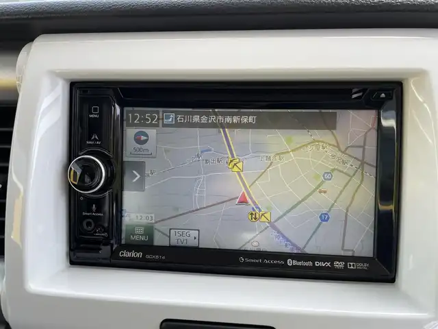 マツダ フレア クロスオーバー XT 石川県 2014(平26)年 3.8万km 青Ⅱ ターボ/純正メモリーナビ/ワンセグTV/LEDヘッドライト/シートヒーター/純正アルミホイール/スマートキー/プッシュスタート/電動ミラー/ホワイトルーフ/レーダーブレーキ