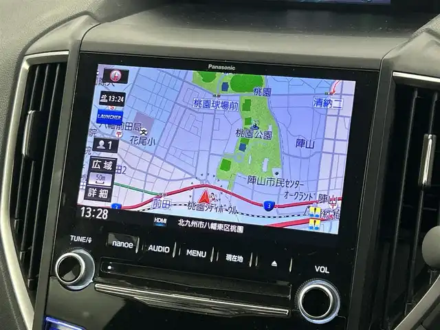 スバル フォレスター プレミアム 福岡県 2018(平30)年 5.4万km クリスタルブラックシリカ サンルーフ　/純正８型ナビ　/バック、サイドカメラ　/ＥＴＣ　/追従クルコン　/コーナーセンサー　/衝突被害軽減　/レーンキープ　/ＢＳＭ　/ＲＡＢ　/パドルシフト　/ステアリングヒーター　/パワーバックドア　/シートヒーター