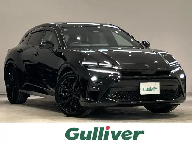 トヨタ クラウン スポーツ Z 宮城県 2025(令7)年 0.5万km ブラック トヨタセーフティセンス/・プリクラッシュセーフティー/・レーダークルーズコントロール/・レーントレーシングアシスト/・アダプティブハイビームシステム/・ロードサインアシスト/・ブラインドスポットモニター/・プロアクティブドライビングアシスト/・フロントクロストラフィックアラート/・リアクロストラフィックアラート/・パーキングサポートブレーキ/・クリアランスソナー/純正ナビ/・フルセグTV/Bluetooth/USB/・パノラマミックビューモニター/・ETC２．０/・ドライブレコーダー/デジタルインナーミラー/ヘッドアップディスプレイ/電動リアゲート/電子パーキング/・オートホールド/アイドリングストップ/革巻きステアリング/・ステアリングリモコン/レザーシート/・シートヒーター（運転席/助手席）/・パワーシート（運転席/助手席）/・メモリーシート（運転席）/プッシュスタート/・スマートキー/LEDヘッドライト/・オートライト/・フォグランプ/純正フロアマット/純正21インチアルミホイール/電動格納ミラー/ドアバイザー