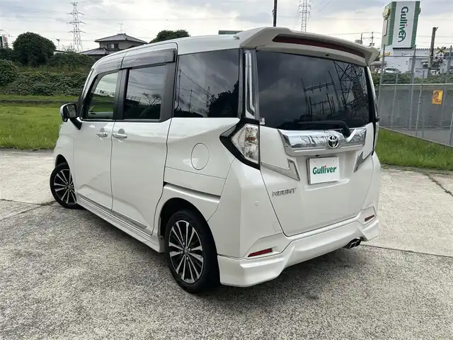 トヨタ ルーミー カスタムG－T 長崎県 2021(令3)年 5.6万km パールホワイトⅢ ワンオーナー/モデリスタエアロ（F/S/R下）/モデリスタマフラーカッター/純正9インチナビ/（CD/DVD/BT/フルセグ）/全方位カメラ/衝突軽減システム/レーンアシスト/レーダークルーズ/ETC/両側パワースライドドア/前後ドライブレコーダー/前後ソナー/オートライト/シートヒーター/純正15インチAW