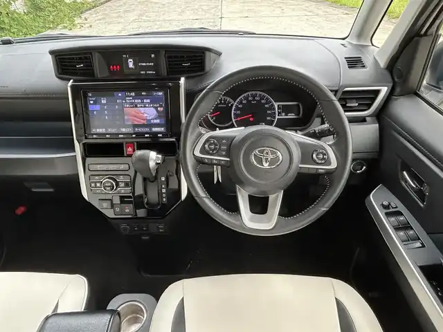 トヨタ ルーミー カスタムG－T 長崎県 2021(令3)年 5.6万km パールホワイトⅢ ワンオーナー/モデリスタエアロ（F/S/R下）/モデリスタマフラーカッター/純正9インチナビ/（CD/DVD/BT/フルセグ）/全方位カメラ/衝突軽減システム/レーンアシスト/レーダークルーズ/ETC/両側パワースライドドア/前後ドライブレコーダー/前後ソナー/オートライト/シートヒーター/純正15インチAW