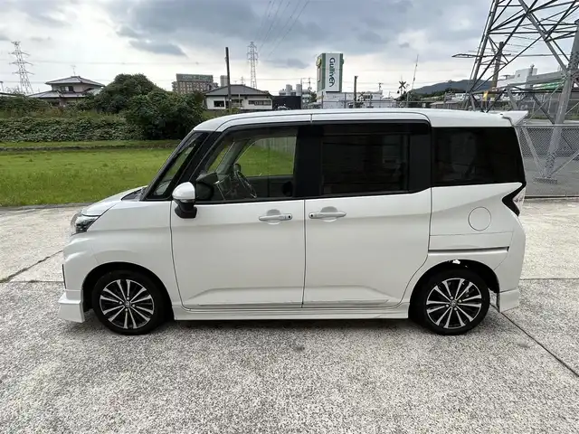 トヨタ ルーミー カスタムG－T 長崎県 2021(令3)年 5.6万km パールホワイトⅢ ワンオーナー/モデリスタエアロ（F/S/R下）/モデリスタマフラーカッター/純正9インチナビ/（CD/DVD/BT/フルセグ）/全方位カメラ/衝突軽減システム/レーンアシスト/レーダークルーズ/ETC/両側パワースライドドア/前後ドライブレコーダー/前後ソナー/オートライト/シートヒーター/純正15インチAW