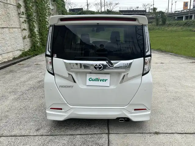 トヨタ ルーミー カスタムG－T 長崎県 2021(令3)年 5.6万km パールホワイトⅢ ワンオーナー/モデリスタエアロ（F/S/R下）/モデリスタマフラーカッター/純正9インチナビ/（CD/DVD/BT/フルセグ）/全方位カメラ/衝突軽減システム/レーンアシスト/レーダークルーズ/ETC/両側パワースライドドア/前後ドライブレコーダー/前後ソナー/オートライト/シートヒーター/純正15インチAW