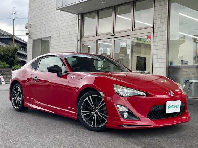 トヨタ ８６ GT 愛知県 2012(平24)年 7.9万km ライトニングレッド 6F/モデリスタエアロ（F/S/R）/純正ナビ（NSZT-W62G）/ CD/DVD/SD/BT/AM/FM/フルセグTV/バックカメラ/ドラレコ/ETC/プッシュスタート/ドアバイザー/純正フロアマット/スマートキー×2