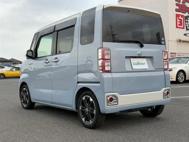 ダイハツ ウェイク G ターボ　レジャーエディション SA Ⅱ 大分県 2016(平28)年 6.1万km パールホワイトⅢ/ミストブルーマイカメタリック 2トーン ・メモリーナビ(CD/DVD/BT/SD/USB)/・バックモニター/・フルセグテレビ/・両側パワースライドドア/・スマートアシスト/・ETC/・リアセンサー/・オートライト/・フロアマット/・スマートキー/・プッシュスタートボタン/・純正アルミホイール