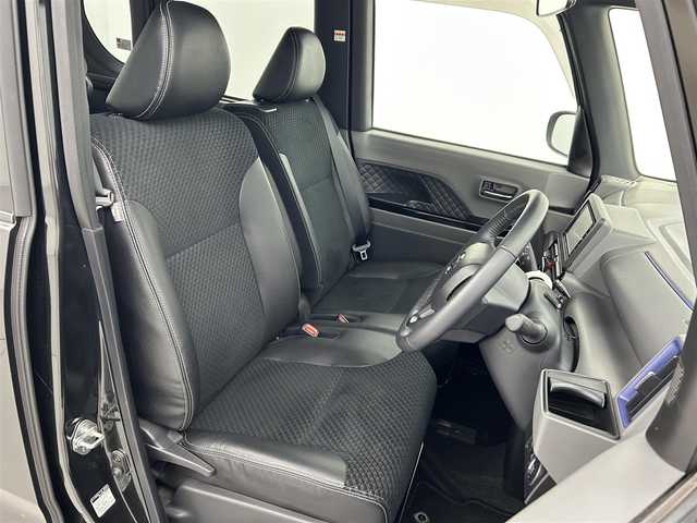 ダイハツ タント カスタム RS 熊本県 2019(令1)年 1.7万km ブラックマイカメタリック 禁煙車/社外ナビTV/（MDV-D3078BTW/CD/Bluetooth/ワンセグTV)/社外前方ドライブレコーダー/ETC/両側パワースライドドア/前後クリアランスソナー/衝突軽減ブレーキ/先行車発進お知らせ機能/車線逸脱警報/標識認識機能/アイドリングストップ/横滑り防止/ハーフレザーシート/純正フロアマット/純正１５インチAW/オートライト/LEDヘッドライト/フォグランプ/スマートキー/プッシュスタート