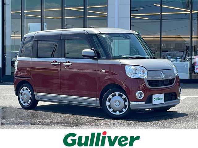 ダイハツ ムーヴ キャンバス G メイクアッフ SA Ⅱ 新潟県 2017(平29)年 11.3万km スムースグレーマイカメタリック/ファイアークォーツレッドメタリック 2トーン ４WD/純正メモリナビ　NSZN-W67D/〔BT／AM／FM／DVD〕/運転席シートヒーター/両側パワースライドドア/衝突回避支援システム/レーンアシストキープ/横滑り防止装置/社外１４アルミ冬タイヤ積込/オートライト/コーナーセンサー/バックカメラ/ドアバイザー/シガーソケット/ETC/スペアキー