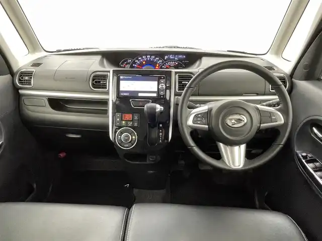 ダイハツ タント カスタム RS トップED SA Ⅲ 熊本県 2017(平29)年 5.3万km ナイトシャドーパープルクリスタルM ハーフレザーシート/社外ナビAVIC-RW900/（Bluetooth／CD／DVD／USB／フルセグTV）/前後ドライブレコーダー/ETC/両側パワースライドドア/運転席シートヒーター/後方コーナーセンサー/衝突被害軽減ブレーキ/アイドリングストップ/横滑り防止/LEDヘッドランプ/オートライト/オートマチックハイビーム/プッシュスタート/スマートキー/スペアキー1本