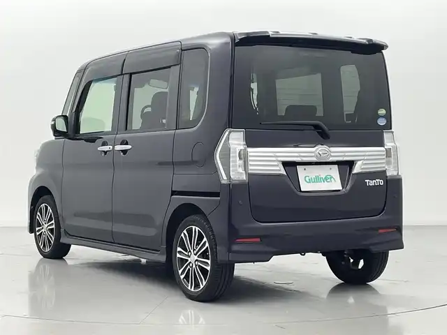 ダイハツ タント カスタム RS トップED SA Ⅲ 熊本県 2017(平29)年 5.3万km ナイトシャドーパープルクリスタルM ハーフレザーシート/社外ナビAVIC-RW900/（Bluetooth／CD／DVD／USB／フルセグTV）/前後ドライブレコーダー/ETC/両側パワースライドドア/運転席シートヒーター/後方コーナーセンサー/衝突被害軽減ブレーキ/アイドリングストップ/横滑り防止/LEDヘッドランプ/オートライト/オートマチックハイビーム/プッシュスタート/スマートキー/スペアキー1本