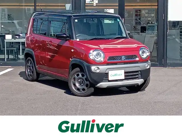 スズキ ハスラー G 福井県 2019(令1)年 7.5万km フェニックスレッドパール/ブルーイッシュブラックパール SDナビ（CN-E300D）/Bluetooth接続/ワンセグテレビ/プッシュスタート/デュアルセンサーブレーキサポート/横滑り防止装置/前席シートヒーター/オートライト/LEDライト/スマートキー/ETC