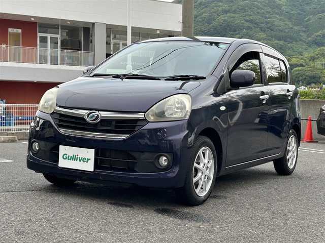 ダイハツ ミラ イース X SA 長崎県 2013(平25)年 5万km アーバンナイトブルークリスタルメタリック 純正オーディオ(AM/FM/CD/AUX)/ビークルスタビリティコントロール/スマートアシスト/SRSエアバッグ/イモビライザー機能/エコアイドル/ABS/ISOFIX/純正14インチアルミホイール/純正フロアマット/ETC/車両取扱説明書/スペアキー(1本)