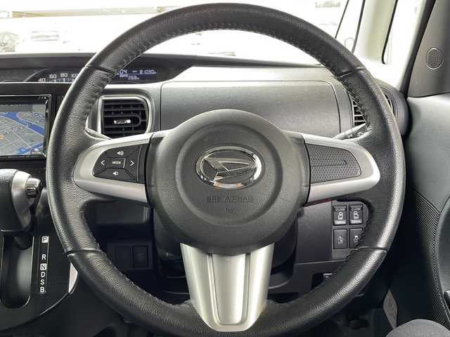 ダイハツ タント カスタム RS トップED SAⅡ 高知県 2015(平27)年 8.1万km ファイアークォーツレッドM Clarion製ナビNX515/(Bluetooth/CD/DVD/AUX/ワンセグ)/バックカメラ/ETC/前方ドライブレコーダー/両側パワースライドドア/社外14インチアルミホイール/ハーフレザーシート/プッシュスタート/スマートキー/オートライト/ハロゲンヘッドライト/フォグランプ/オートリトラクタブルミラー/アイドリングストップ/ベンチシート/横滑り防止装置/衝突被害軽減ブレーキ