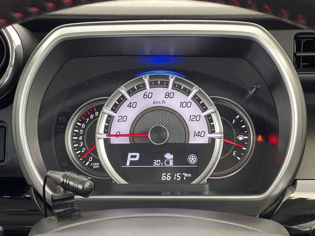 スズキ スペーシア カスタム HYBRID XS ターボ 栃木県 2018(平30)年 6.7万km ブルーイッシュブラックパール3 純正ナビ/（CD/DVD/フルセグTV/Bluetooth/SD/USB）/バックカメラ/デュアルセンサーブレーキサポート/ETC/前後ドラレコ/両側パワースライドドア/シートヒーター/サーキュレーター/禁煙車/オートライト/LEDヘッドライト/パドルシフト/横滑り防止装置/スマートキー/プッシュスタート/アイドリングストップ/ステアリングスイッチ/電動格納ミラー/純正アルミホイール/純正フロアマット