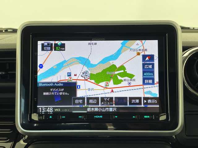 スズキ スペーシア カスタム HYBRID XS ターボ 栃木県 2018(平30)年 6.7万km ブルーイッシュブラックパール3 純正ナビ/（CD/DVD/フルセグTV/Bluetooth/SD/USB）/バックカメラ/デュアルセンサーブレーキサポート/ETC/前後ドラレコ/両側パワースライドドア/シートヒーター/サーキュレーター/禁煙車/オートライト/LEDヘッドライト/パドルシフト/横滑り防止装置/スマートキー/プッシュスタート/アイドリングストップ/ステアリングスイッチ/電動格納ミラー/純正アルミホイール/純正フロアマット