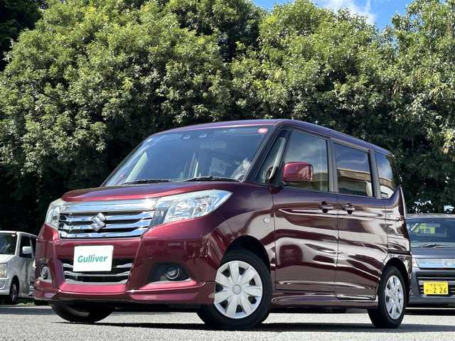 スズキ ソリオ GX2 東京都 2020(令2)年 5.1万km クラレットレッドM ワンオーナー/社外8インチナビ（MDV-S707L）/・フルセグTV/DVD/Bluetoothオーディオ/両側電動スライドドア/セーフティサポート/・デュアルカメラブレーキサポート/・誤発進抑制機能/・車線逸脱警報/・ハイビームアシスト/・アクティブクルーズコントロール/スマートキー/プッシュスタート/前席シートヒーター/保証書/取扱説明書/スペアキー