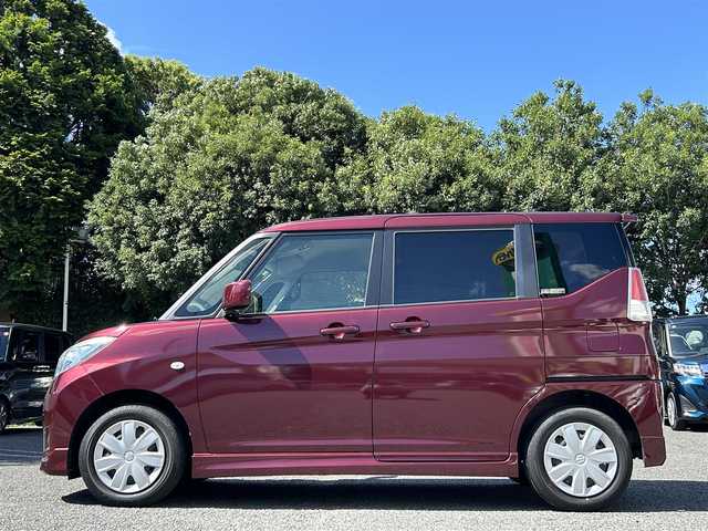 スズキ ソリオ GX2 東京都 2020(令2)年 5.1万km クラレットレッドM ワンオーナー/社外8インチナビ（MDV-S707L）/・フルセグTV/DVD/Bluetoothオーディオ/両側電動スライドドア/セーフティサポート/・デュアルカメラブレーキサポート/・誤発進抑制機能/・車線逸脱警報/・ハイビームアシスト/・アクティブクルーズコントロール/スマートキー/プッシュスタート/前席シートヒーター/保証書/取扱説明書/スペアキー