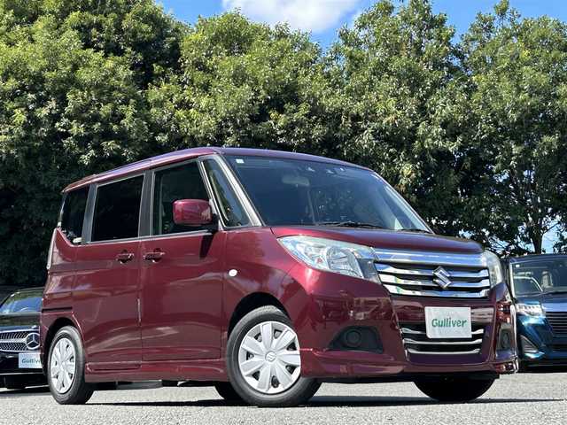 スズキ ソリオ GX2 東京都 2020(令2)年 5.1万km クラレットレッドM ワンオーナー/社外8インチナビ（MDV-S707L）/・フルセグTV/DVD/Bluetoothオーディオ/両側電動スライドドア/セーフティサポート/・デュアルカメラブレーキサポート/・誤発進抑制機能/・車線逸脱警報/・ハイビームアシスト/・アクティブクルーズコントロール/スマートキー/プッシュスタート/前席シートヒーター/保証書/取扱説明書/スペアキー