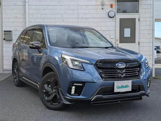スバル フォレスター スポーツ 埼玉県 2022(令4)年 2.8万km ホライゾンブルーP 8インチメモリナビ(CN-FX800D)/フルセグテレビ/HDMI入力端子/Bluetoothオーディオ/バックカメラ/サイドカメラ/クルーズコントロール（追従、レーンキープあり）/シートヒーター（運転席、助手席、リアシート）/パワーシート（運転席、助手席）/ステアリングヒーター/ドアバイザー/ETC/ドライブレコーダー/パワーバックドア/STIエアロ(フロント、サイド)/LEDヘッドライト/スマートキー×2/整備記録簿(R4、R5、R6/R7)