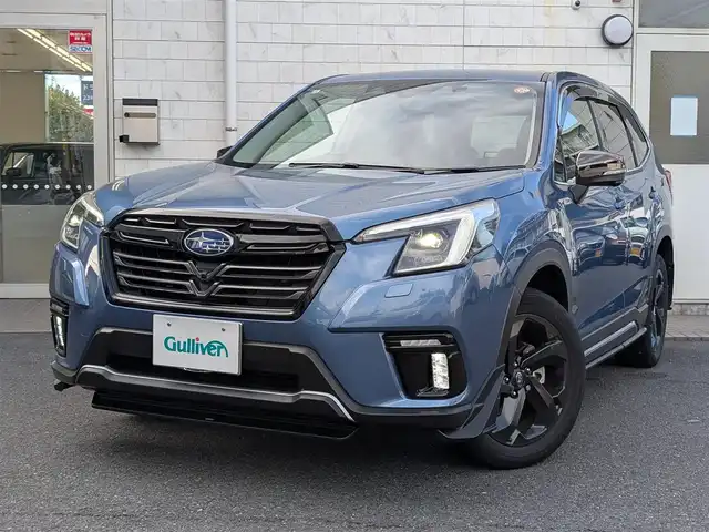 スバル フォレスター スポーツ 埼玉県 2022(令4)年 2.8万km ホライゾンブルーP 8インチメモリナビ(CN-FX800D)/フルセグテレビ/HDMI入力端子/Bluetoothオーディオ/バックカメラ/サイドカメラ/クルーズコントロール（追従、レーンキープあり）/シートヒーター（運転席、助手席、リアシート）/パワーシート（運転席、助手席）/ステアリングヒーター/ドアバイザー/ETC/ドライブレコーダー/パワーバックドア/STIエアロ(フロント、サイド)/LEDヘッドライト/スマートキー×2/整備記録簿(R4、R5、R6/R7)